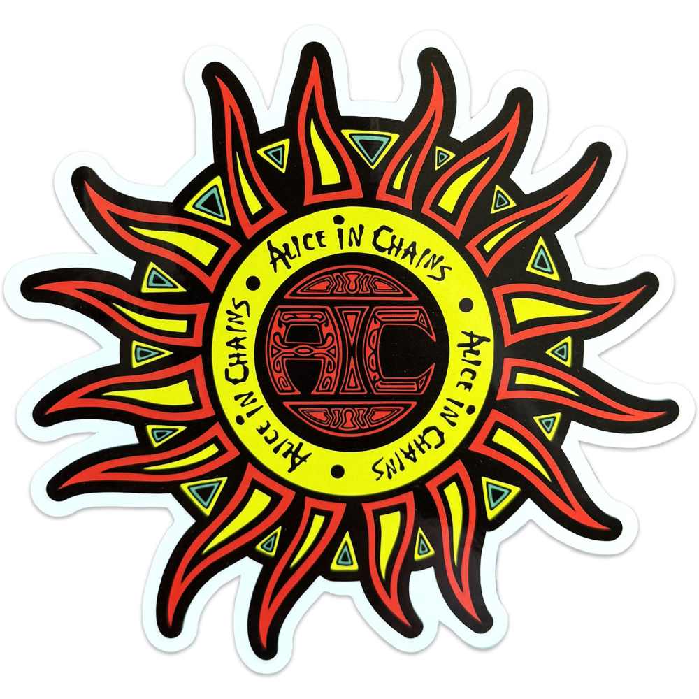 Alice In Chains - Sun Logo Sticker - Multicolours